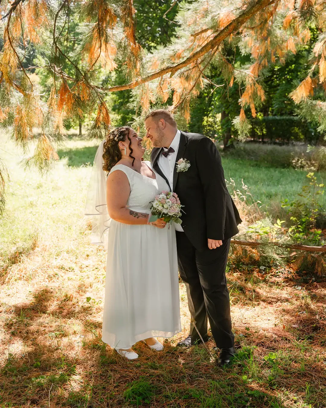 Hochzeit Wedding Rosenhöhe Darmstadt Hochzeitskleid Hochzeits Anzug Ehepaar Wald