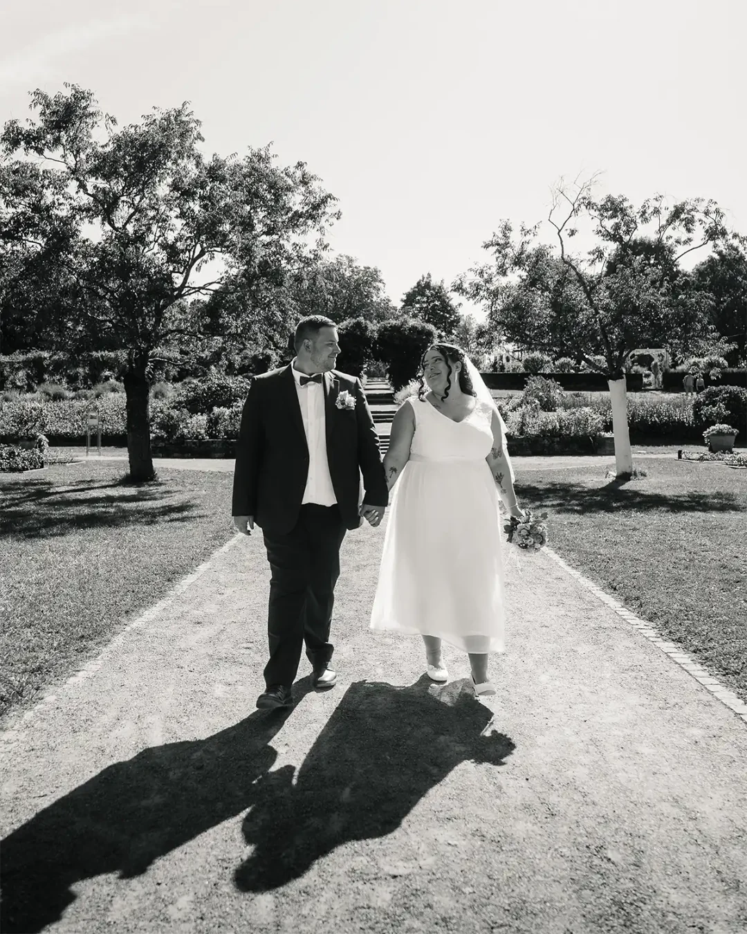 Hochzeit Wedding Hochzeitskleid Hochzeits Anzug Ehepaar Schwarz Weiß