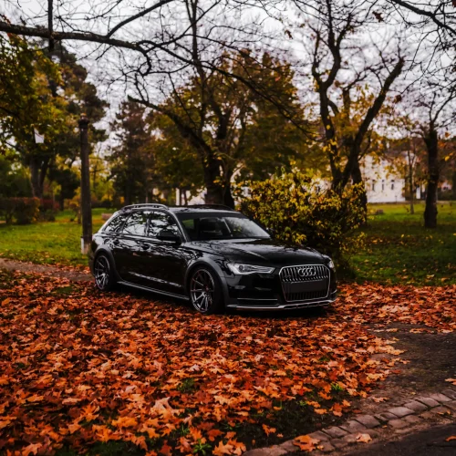Audi A4 Allroad Tief Tuning Schwarzes Auto