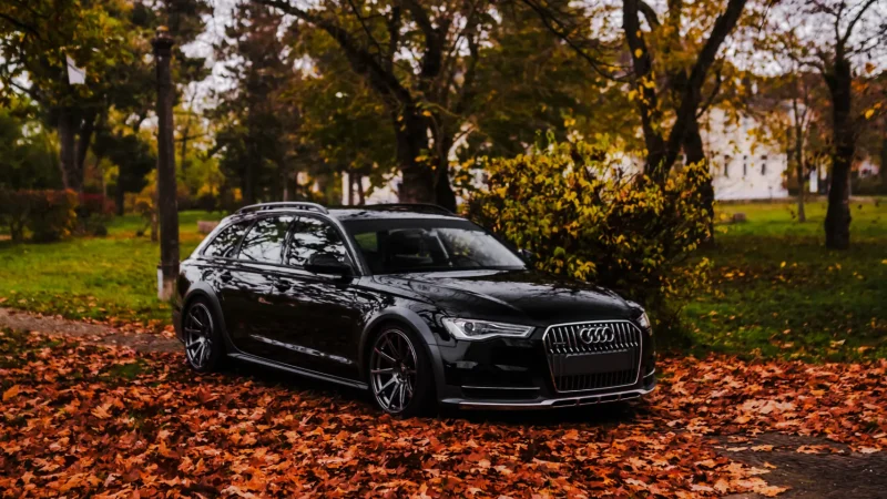 Audi A4 Allroad Tief Tuning Schwarzes Auto Audi A4 Allroad Tief Tuning Schwarzes Auto